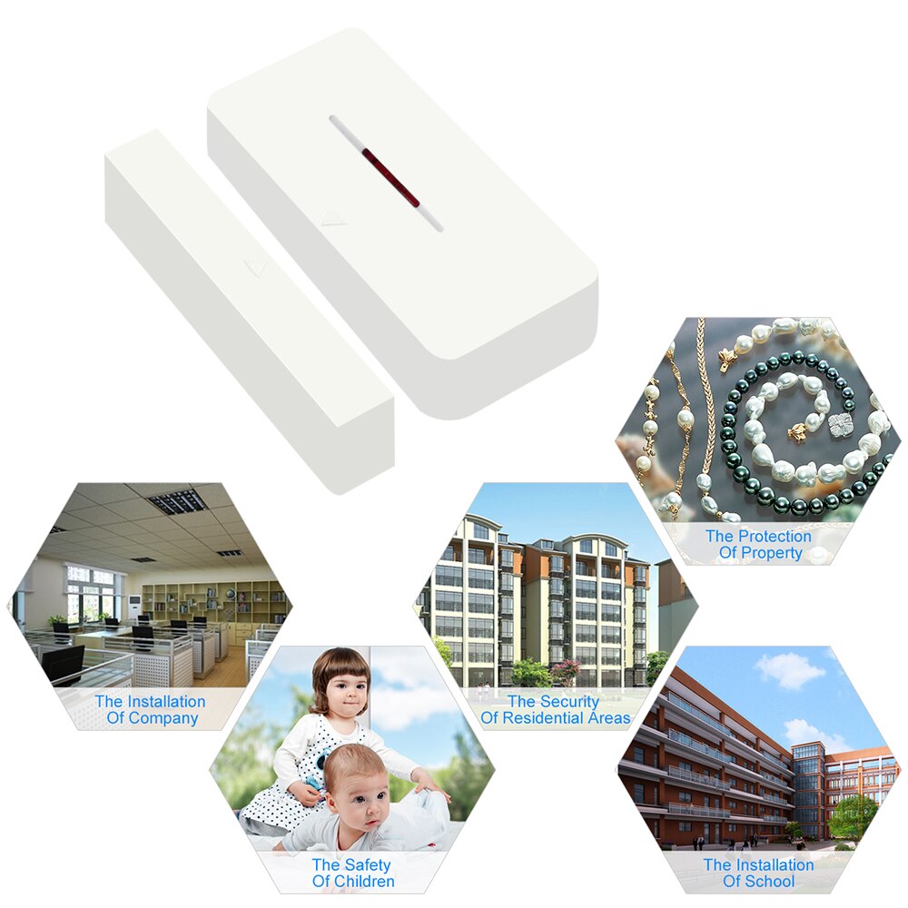 2 PCS SONOFF DW1 Sensor 433 Mhz Tür Fenster Alarm Sensor Wireless Anti-Diebstahl Alarm Kompatibel Smart Home Sicherheit alarm System
