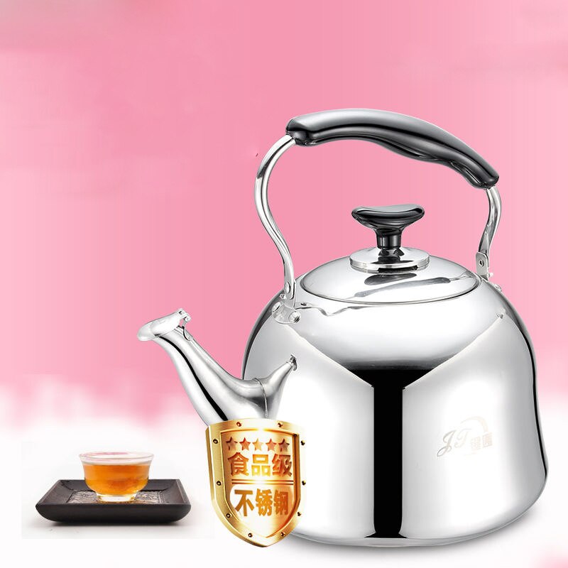 Tyk fødevaregodkendt kedel i rustfrit stål gas gas fløjte kedel induktionskomfur stor kapacitet kedel camping elkedel