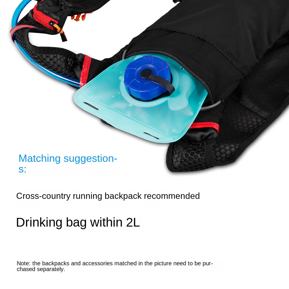 2L Wasser Tasche Sport Rucksack Fahrrad Reiten Wasser Tasche Tragbare Lebensmittel Klasse draussen Trinkwasser Tasche Camping Wasser Tasche