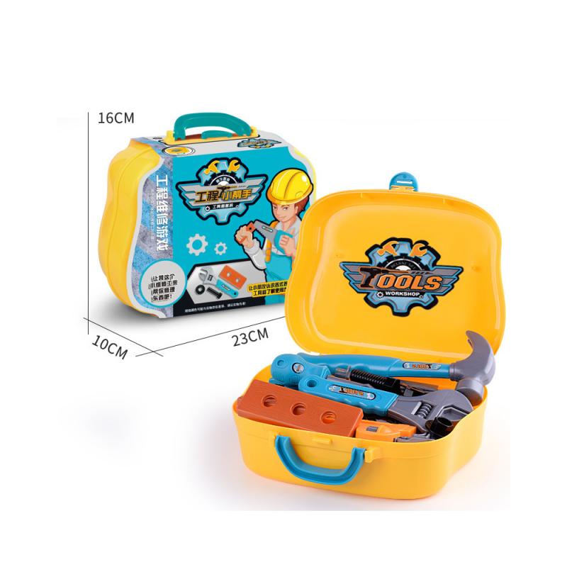 Caja de herramientas de reparación de simulación para niños, destornillador, desmontaje, juguete para jugar a las casitas, juego, herramienta de reparación, juguete para: 01
