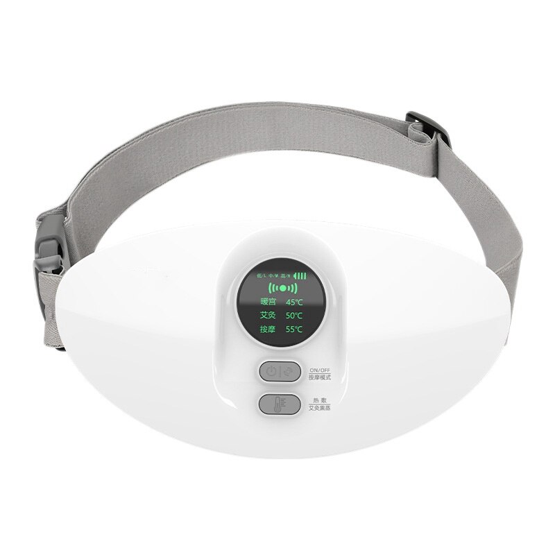 Cinturón de masaje Abdominal eléctrico con vibración, cinturón inteligente con carga USB, puede aliviar el dolor de cintura y abdomen: Default Title