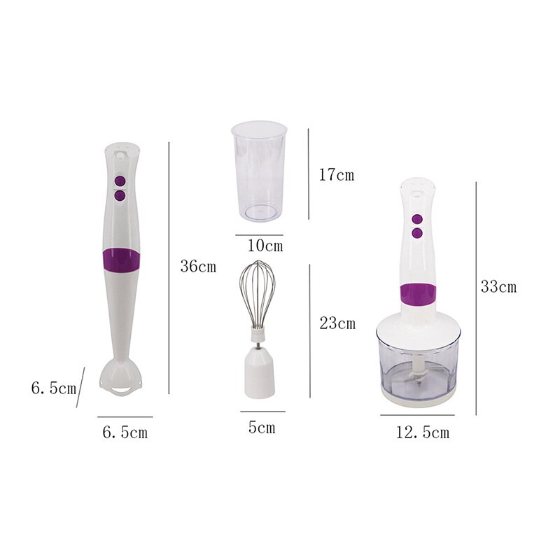 Blender Household Appliances For Kitchen 3-in-1 Blender Set Electric Kitchen Portable Food Processor Mixer For Kitchen Smoothies