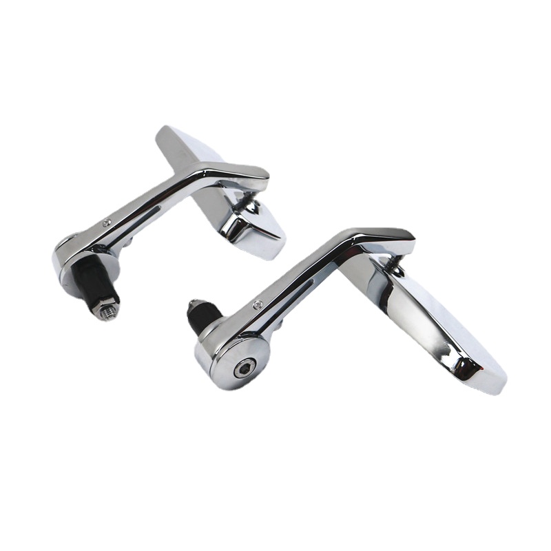Chrome 7/8 "Stuur End Rechthoek Spiegel Achteruitkijkspiegel Cafe Racer Bobber Oude School