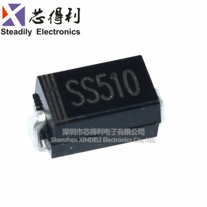 100 Stks/partij Diode Ss510 Sma 5A 100V Schottky (Sr5100) DO214-AC