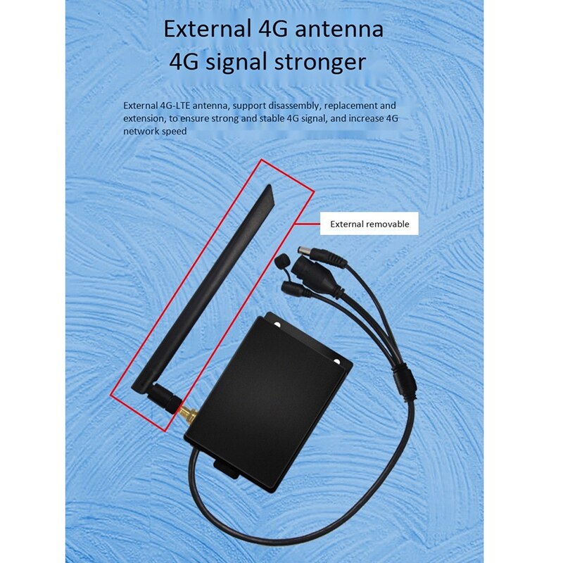4G Router Full Netcom 4G to Wifi Wireless Sim Card Outdoor Waterproof Router, for Surveillance Cameras, Switches