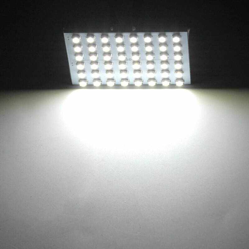 10X Wit Rv Trailer 48SMD Interieur Panel Led Dome Kaart Light 1156 BA15S Adapter