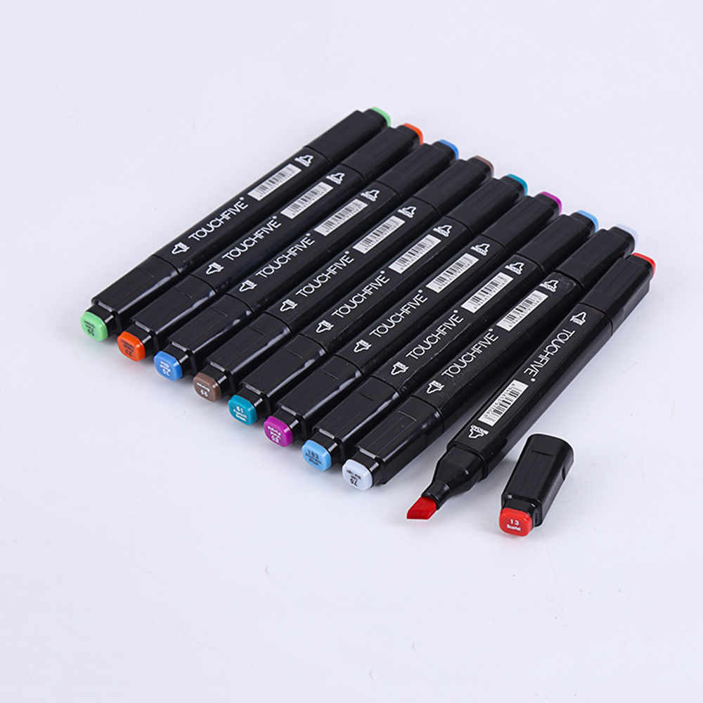 Touchfive Marker 30/40/60/80 Farben Kunst Marker Set Fettige Alkohol Basierend Skizze Marker Stift für künstler Zeichnung Manga Animation