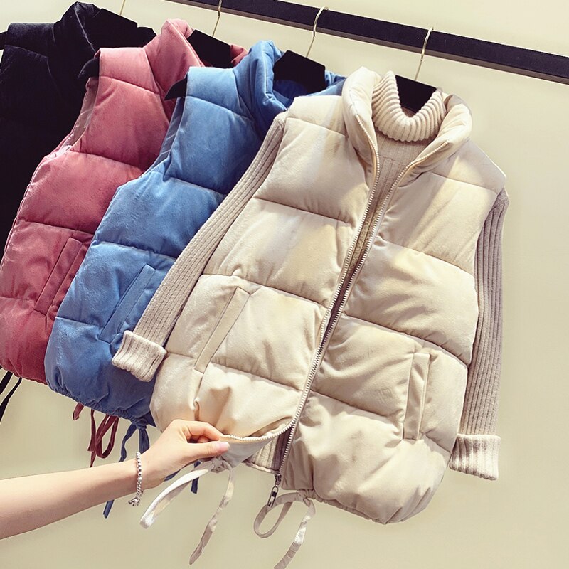autumn winter women&#39;s casual female nice warm Vest Outerwear MP3302