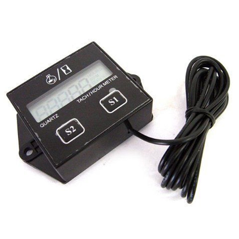 digital motor turtimeteller turteller måler motor induktiv lcd -skjerm til motorsykkel motor marin motorsag gruve sykkel båt