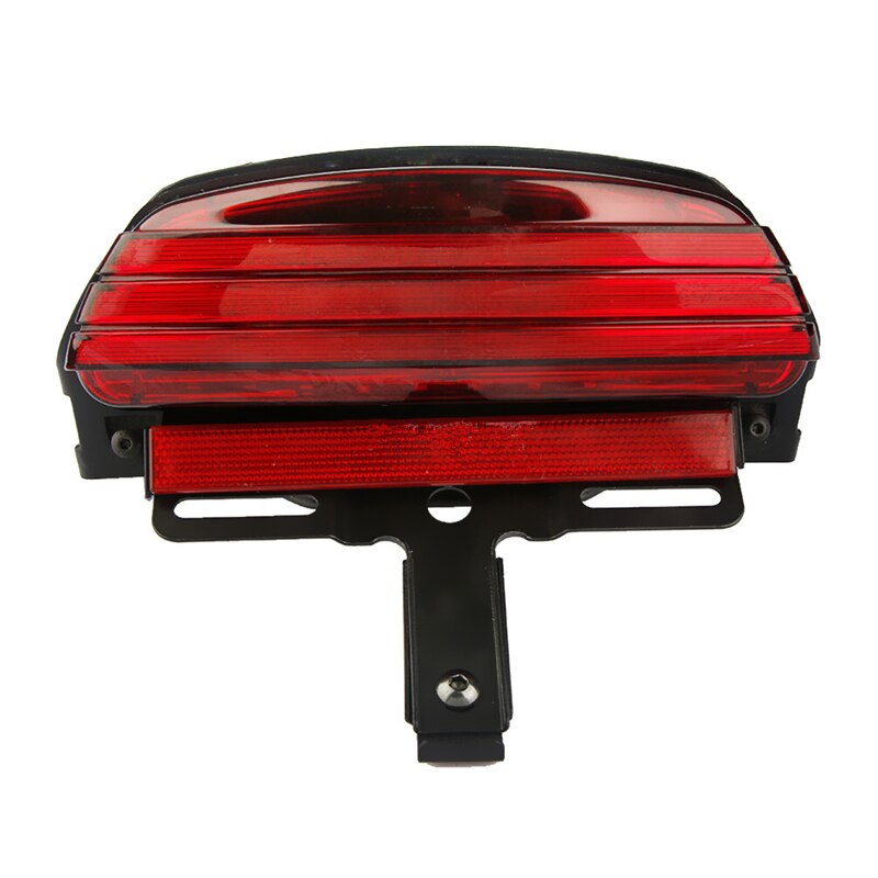 Motorcycle Tri-Bar Fender LED Tail Brake Light For Harley Dyna Fat Bob Softail FXST FXSTB FXSTC FXSTS FLSTSB 2006-later: Red