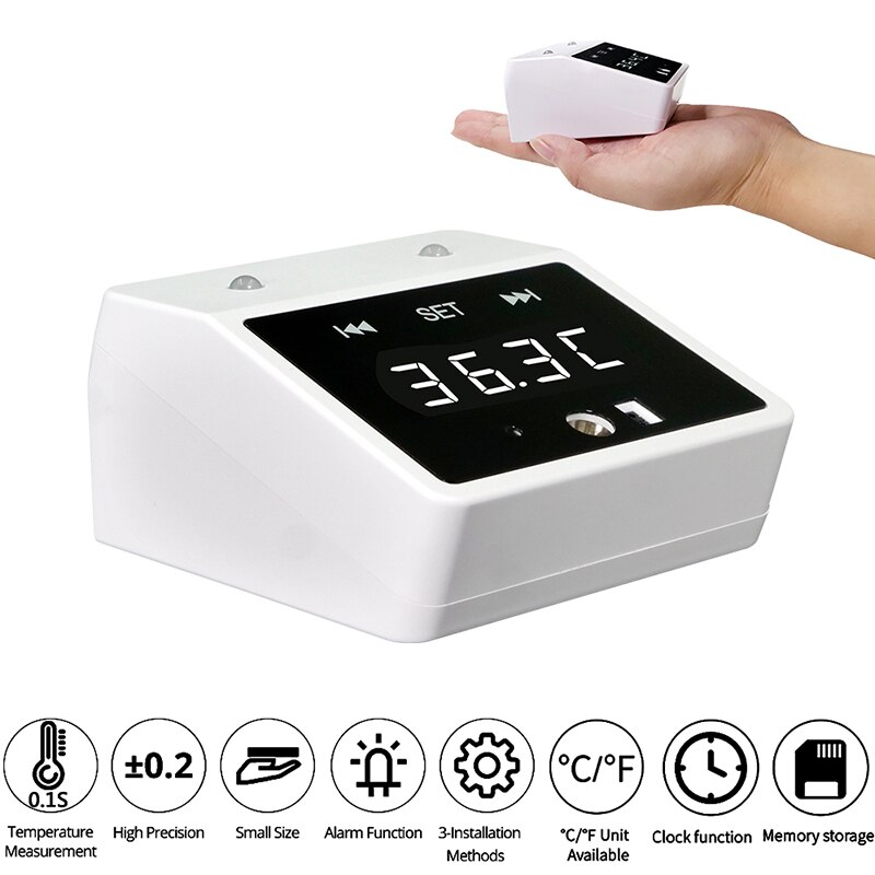 Multifunctional Wall Mounted Thermometer commercial home outdoor thermometer USB plug-in thermometer one-button fast measure