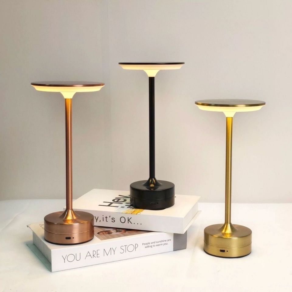 LED Table Lamp rechargeable lamp Wireless Reading lamps bedside desk lamp Touch Sensor lamps for bedroom Table Room decoration