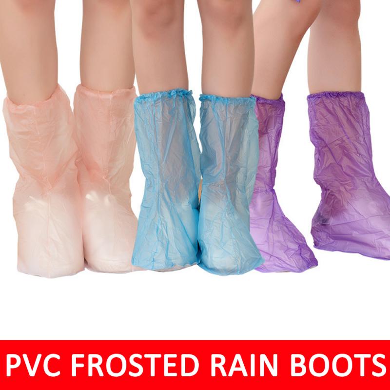 Waterproof Anti Slip Boot Covers Plastic Disposable Shoe Covers Overshoes Safety One-off Shoes Cover Rainy Day Tool