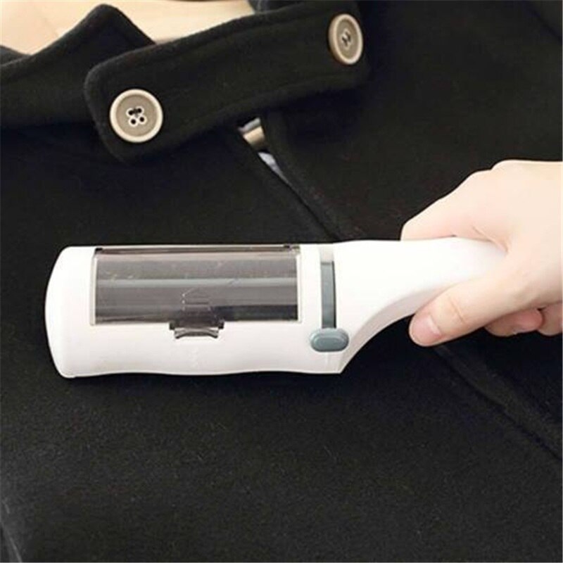 1 Pc Elektrostatische Statische Kleding Dust Huisdieren Hair Cleaner Remover Borstel Zuig Veegmachine Voor Home Office Travel QB890926