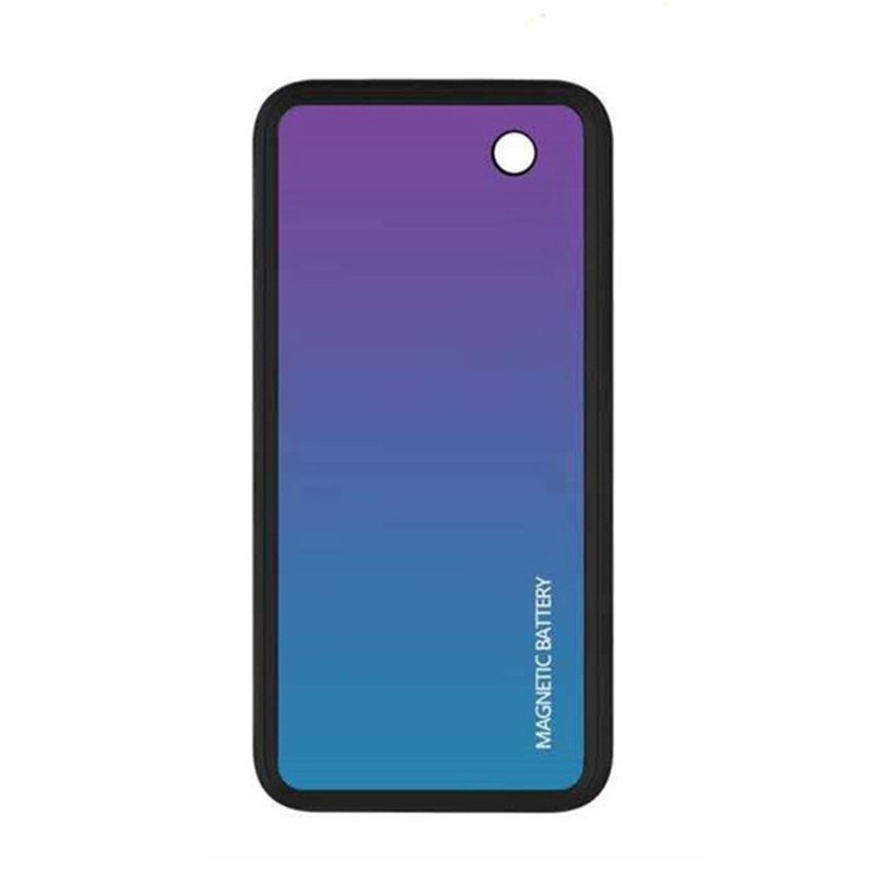 5000 mah trådløs batterioplader etui til iphone xs max magnetisk powerbank oplader cover til iphone x xs xr batteri cover: Blå