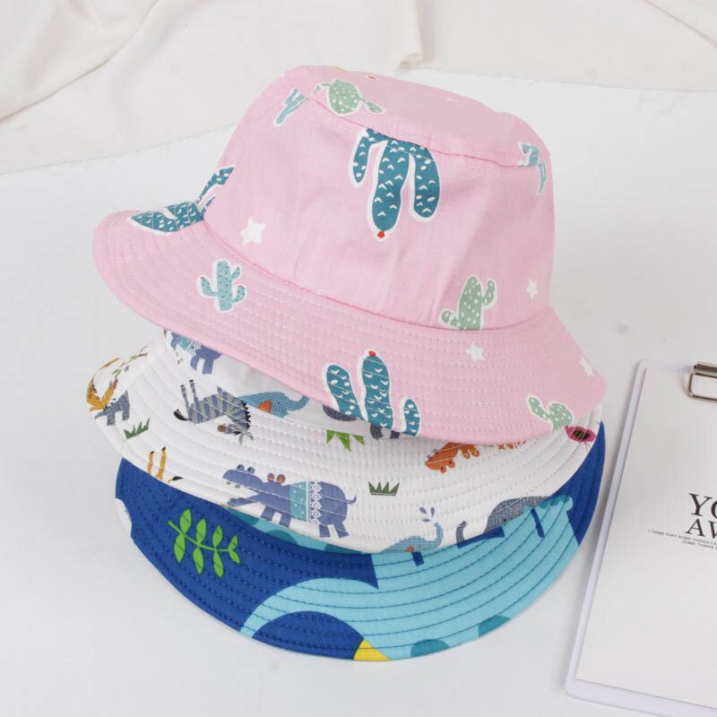 Chapeau de printemps et d&#39;été en coton doux pour bébé, chapeau de Panama, mignon, Animal, éléphant, bébé garçon, fille, seau, chapeau de soleil pour enfants