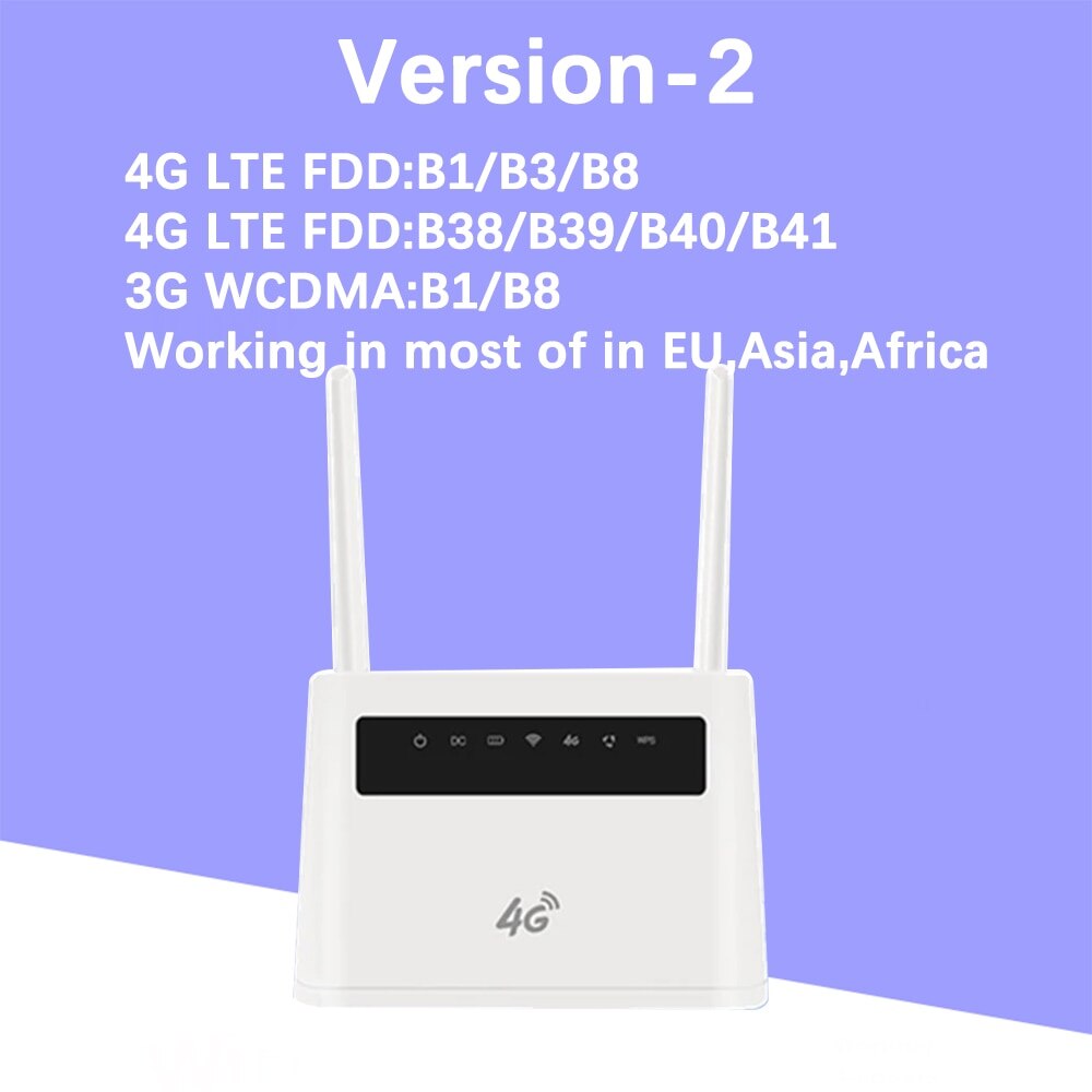 KuWFi 4G routeur débloqué 4G carte SIM routeur Wifi CAT4 150Mbps batterie intégrée sans fil CPE prise en charge 32 utilisateurs et Ports Lan RJ45: Without battery / White-1