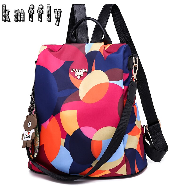 Nueva multifunción mujeres Oxford multifunción Mochila Casual Anti robo Mochila para niñas adolescentes Mochila saco un Dos Mochila