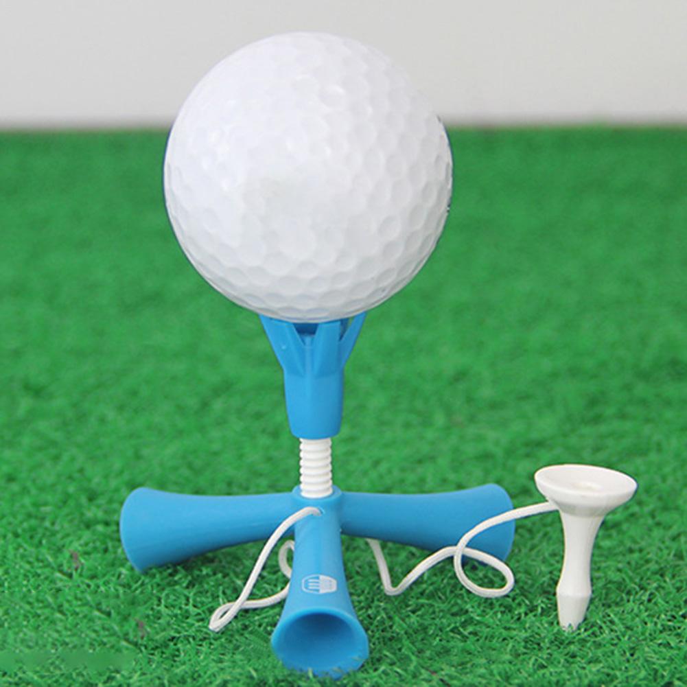 Supporto per palline da golf da allenamento autoportante supporto per treppiede girevole antivolante perni a sfera telescopici regolabili