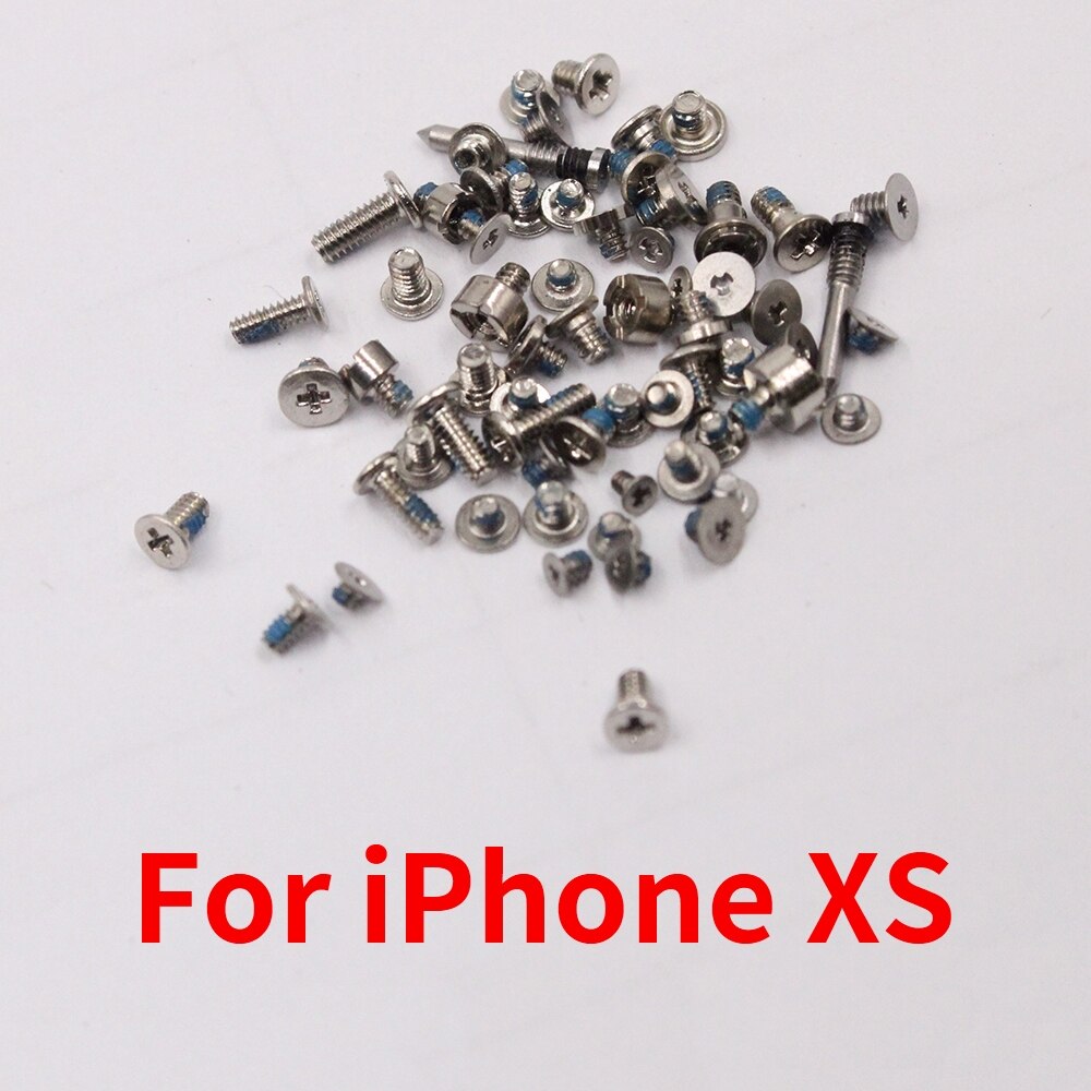 PINZHENG Completo Kit di Viti Per il iPhone X XR XS XSMax Screw Set di Ricambio 2 Viti Dock in Basso Set di Accessori di Riparazione bullone