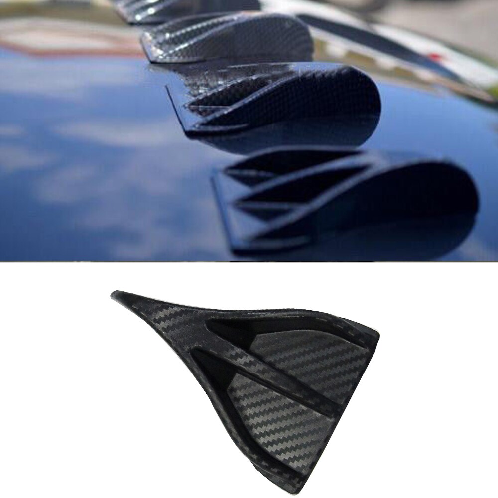 2Pcs Universal ABS Carbon Fiber Auto Tail Wing Line Car Refit Spoiler spoiler fits for all vehicles