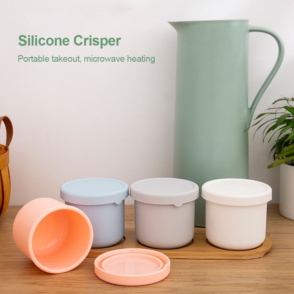 250ml Seal Silicone Portable Bento Box Lunch Box for kid Food Dinnerware Food Storage Container Refrigerator Storage Container