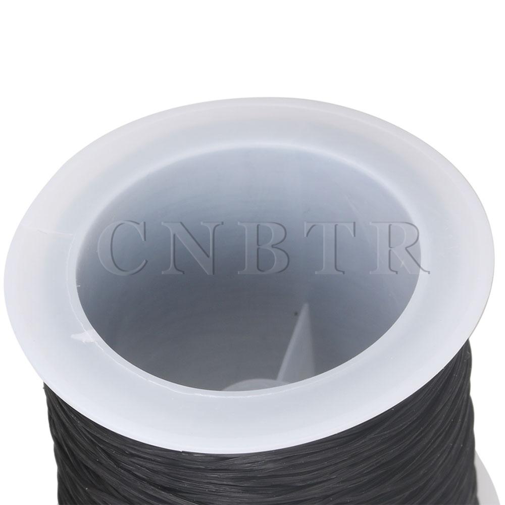 Cnbtr 0.5mm musta rullan helmi 60m veneen valmistus joustava lanka kide johto