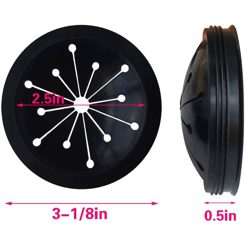 4pcs Garbage Disposal Splash Guards and Stopper Sink Baffle Food Waste Disposer Accessories Drain Plug Splash Guards for Kitchen