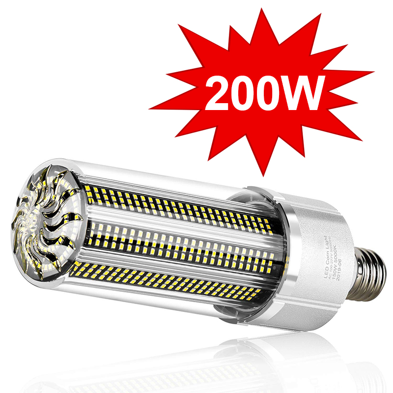 Super Heldere Led E27 Corn Lamp 25 W-200 W Led Lamp 110V 220V Led Lamp E39 e40 Grote Power Voor Outdoor Speeltuin Magazijn Verlichting