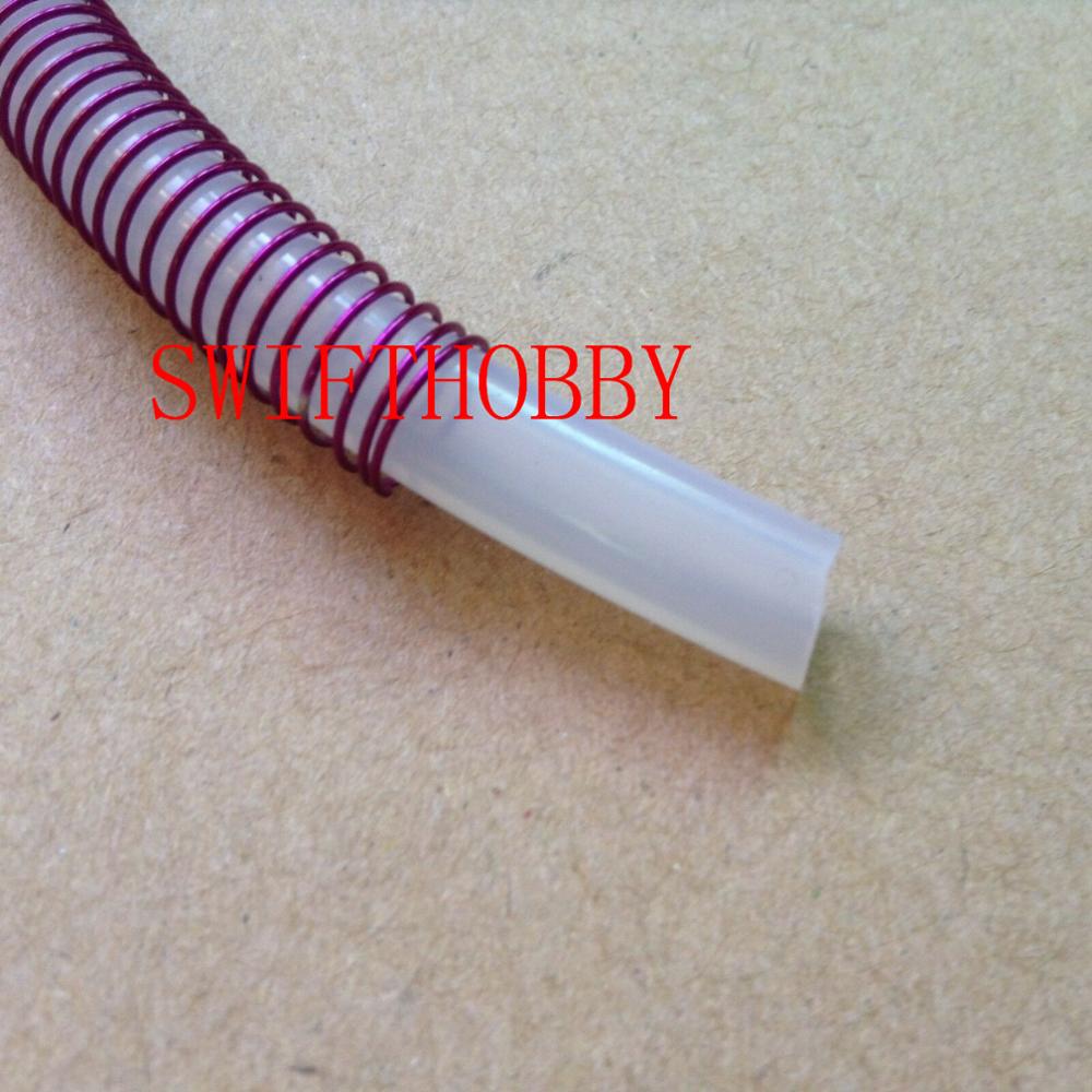 Purple silicone tube line Protection spring 300mm long 5mm ID RC Boat