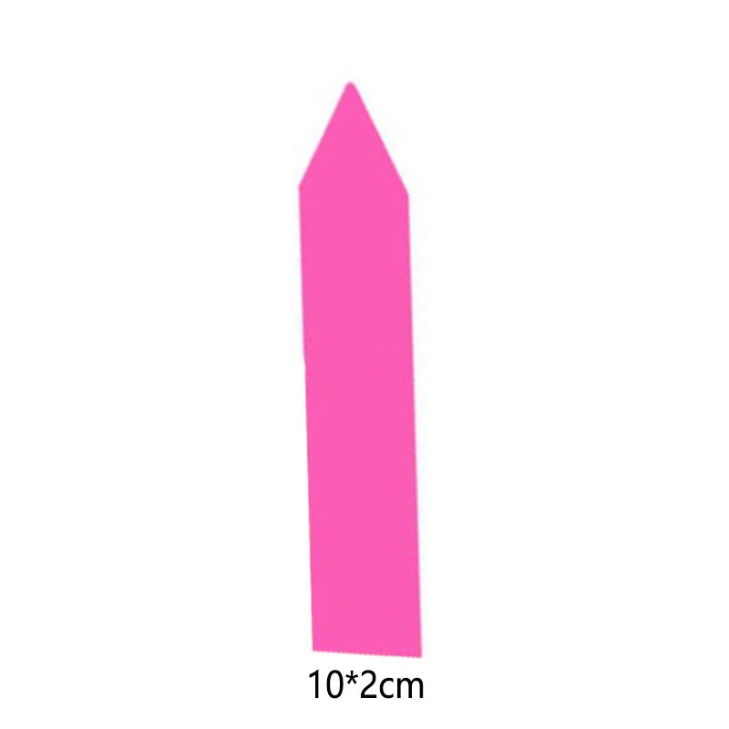 100 PCS Color Garden Inserts Label For Flowers, Plants, Thickened Waterproof Fast Sun Scrub Plastic Labels: 6-L