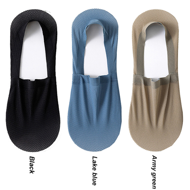 3 Paare/los Männer Stiefel Socken Sommer Dünne Unsichtbare Socke Atmungsaktive Sanft lässig Sox Elastische Gittergewebe Sokken Meias