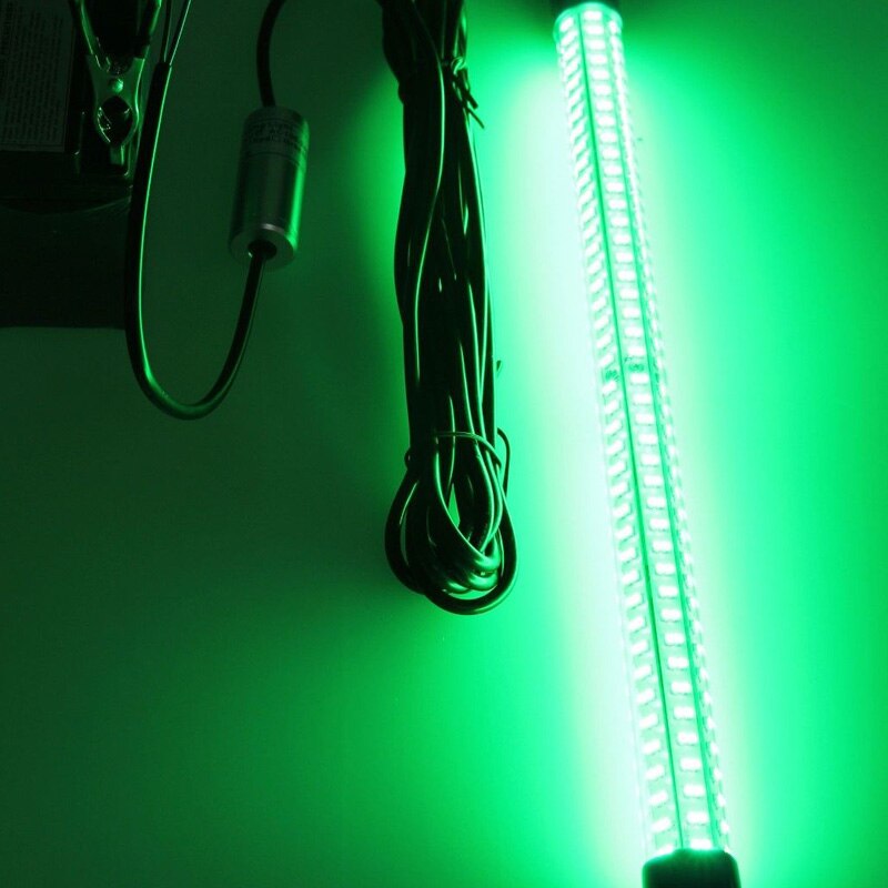 12-24V Vissen Lamp Led Batterij Hold Light Lamp Op Vis Boot Met Wit Groen Blauw Kleur 6M Kabel