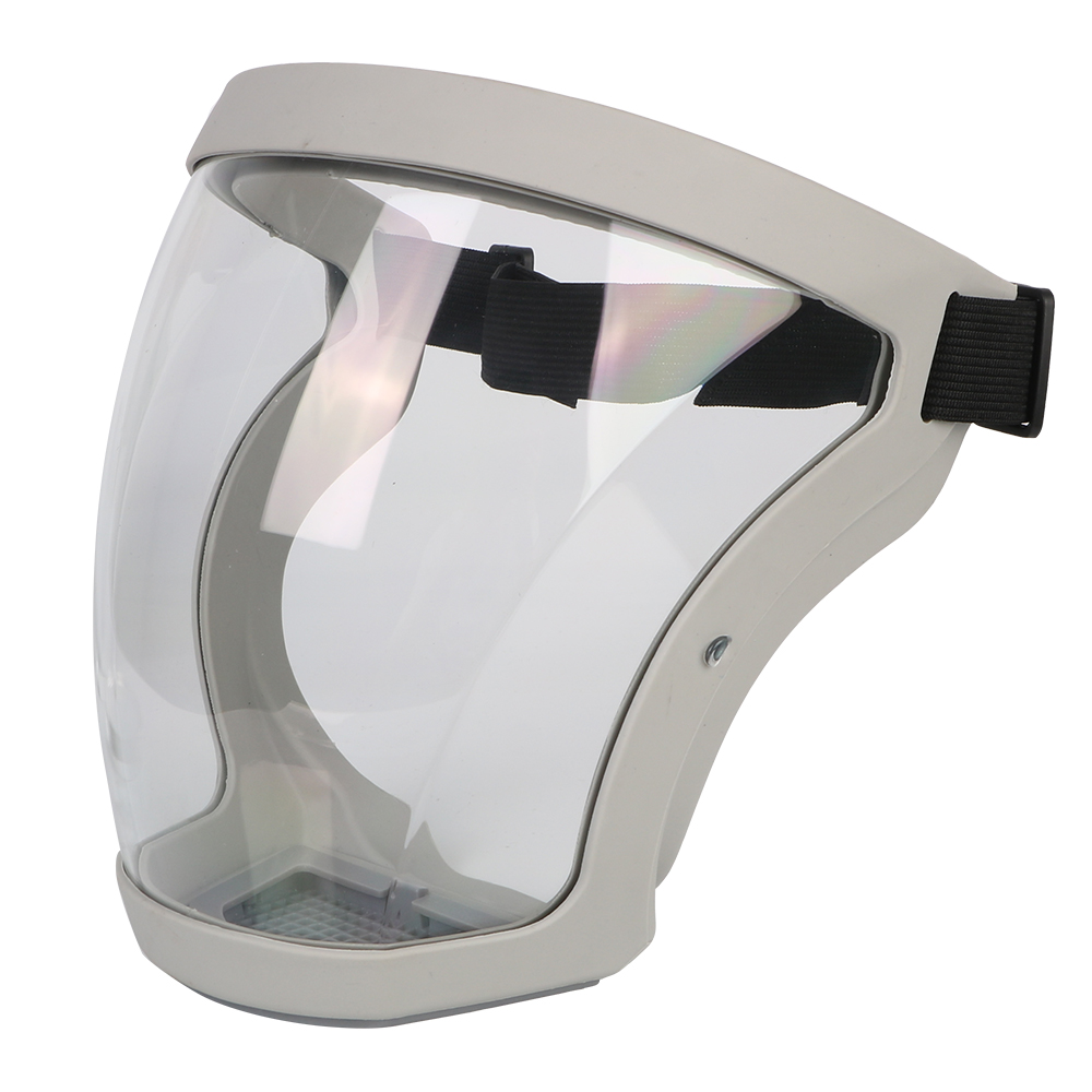 Mascarilla de protección facial completa con filtros, máscara a prueba de salpicaduras de aceite, herramienta de cocina para ciclismo y motocicleta: Gris