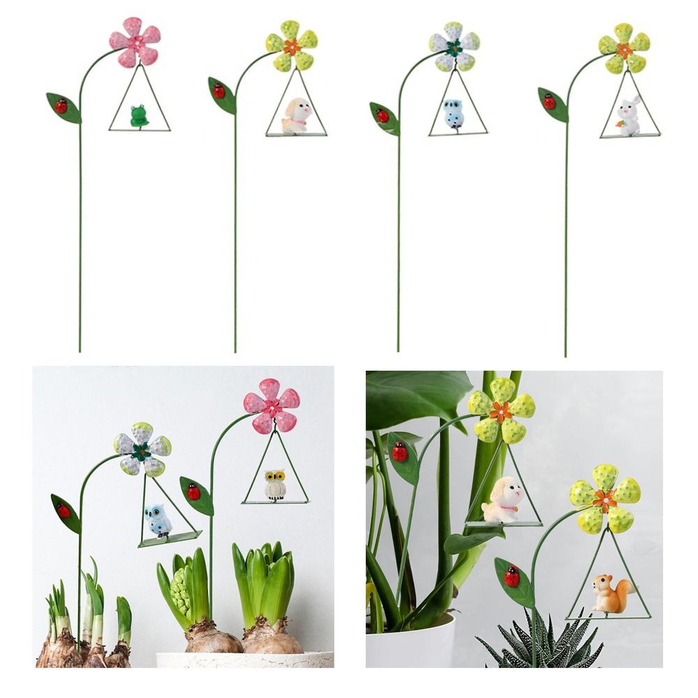 DIY Metall Blumentopf Windmühle Kleines Ebene DIY Blumenarrangement Zubehör Schaukel Leichte Pflanze Topf Ornament Heimat Dekor