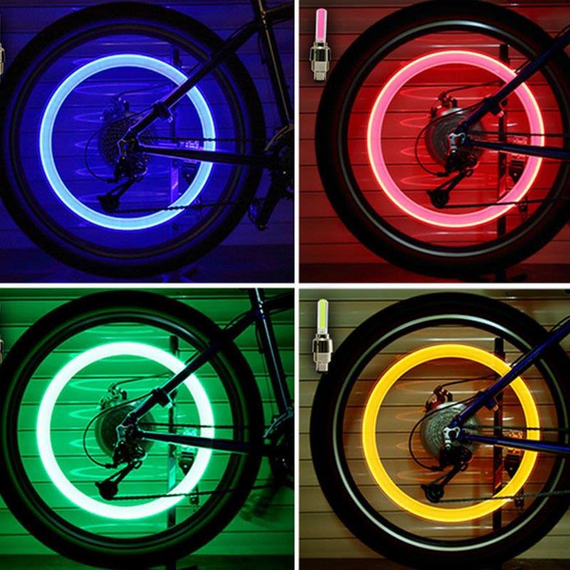 2 stk dækventilhætte lys højdepunkt lyspind type hjul ventilkerndyse lampe cykel led lampe flash bildæk ventil