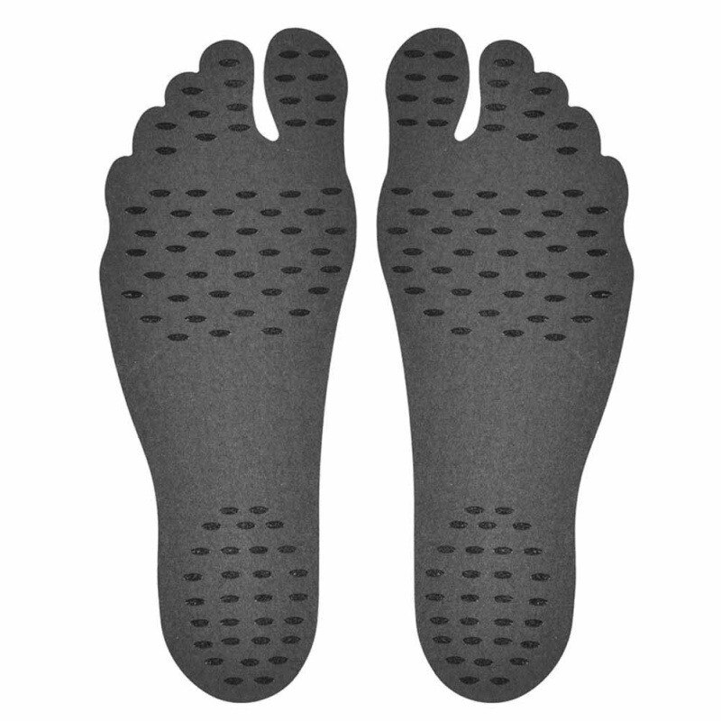 Strand fødder klistermærke skjult klæbende klæbrig stick på såler yoga fodpleje beskyttelse: 1 / M