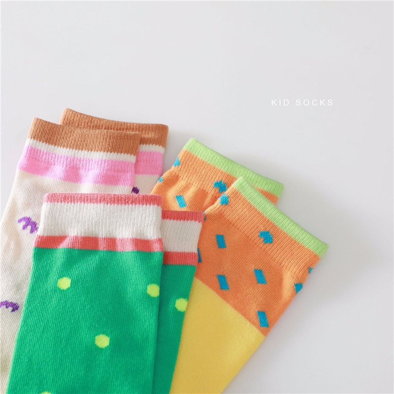 EnkeliBB belle bébé et enfants Tube chaussettes Style coréen doux enfants taille libre coton chaussettes à pois