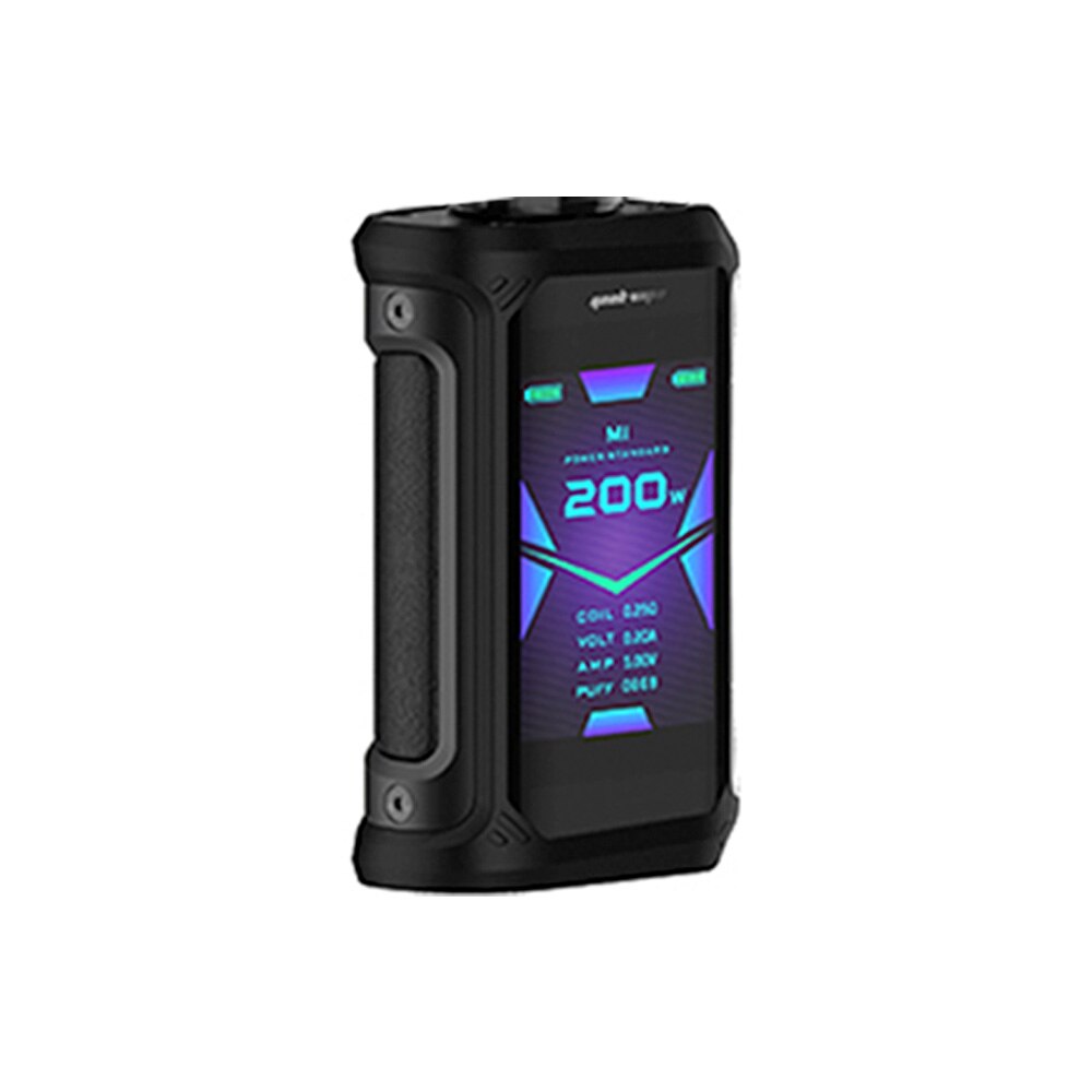 Original Geekvape Aegis X 200W TC Mod w/ AS2.0 Chipset & 2.4inch OLED Screen E-cig Vape Mod Vs Drag Max / Aegis Solo / Argus Mod: Stealth Black