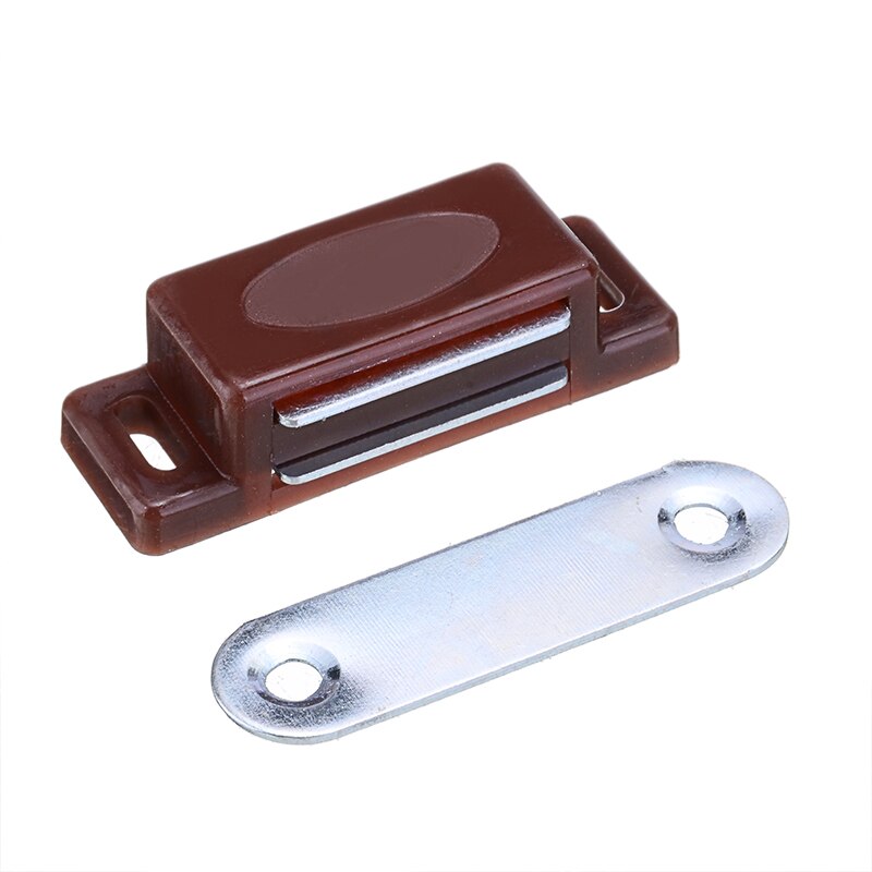 10pcs Plastic Magnetic Door Catches Cabinet Cupboard Door Magnetic Catch Latch Stopper Self-Aligning Magnet Furniture Hardware
