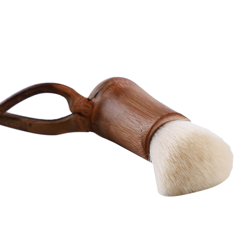 Creatieve Handgemaakte Bamboe Handvat Zacht Haar Thee Accessoires Schoonmaken Tool Huishouden Theepot Thee Lade Cup Board Reinigingsborstel: short white