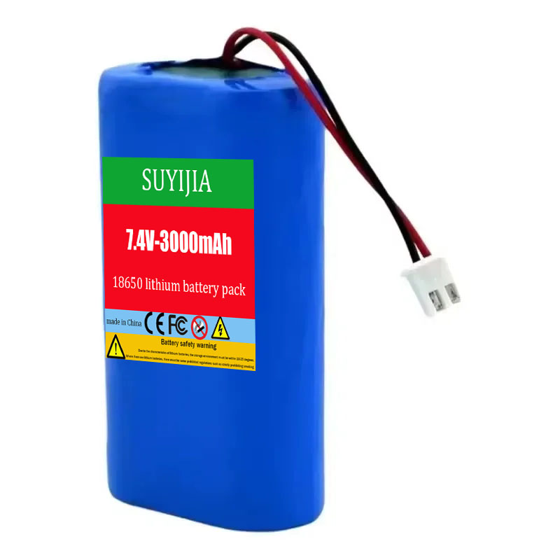 18650 7.4V 4000mah Rechargeable Battery Lithium Battery Pack 2S1P Battery Xh2.54-2P Plug 3000mah 3500mah 4000mah Electric toys: GRAY