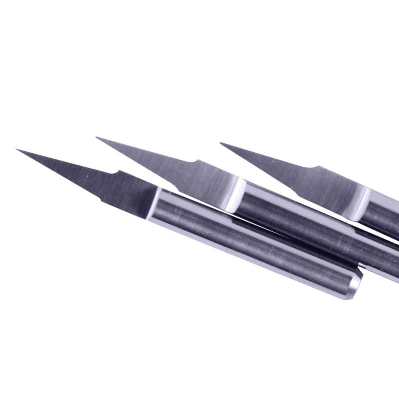 10 stk 3.175mm skaft 10 grader 0.3mm hårdmetal v bit cnc overfræser værktøj skæring udskæring gravering pcb fræsere træbearbejdning  j3.1003