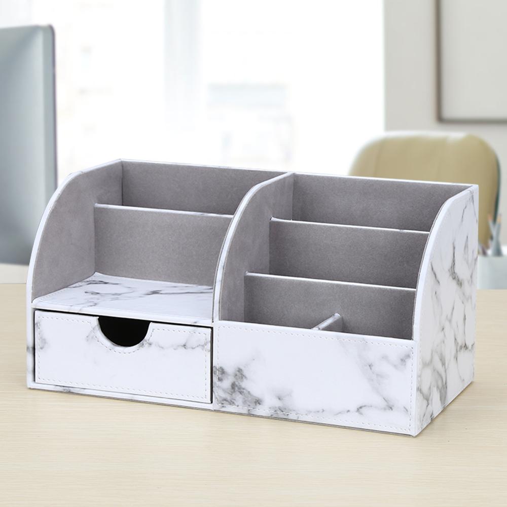 Office Supplies Multi-functional Stationery Storage boxes Pen holder Pencil Box Large capacity Desk organizer with drawer