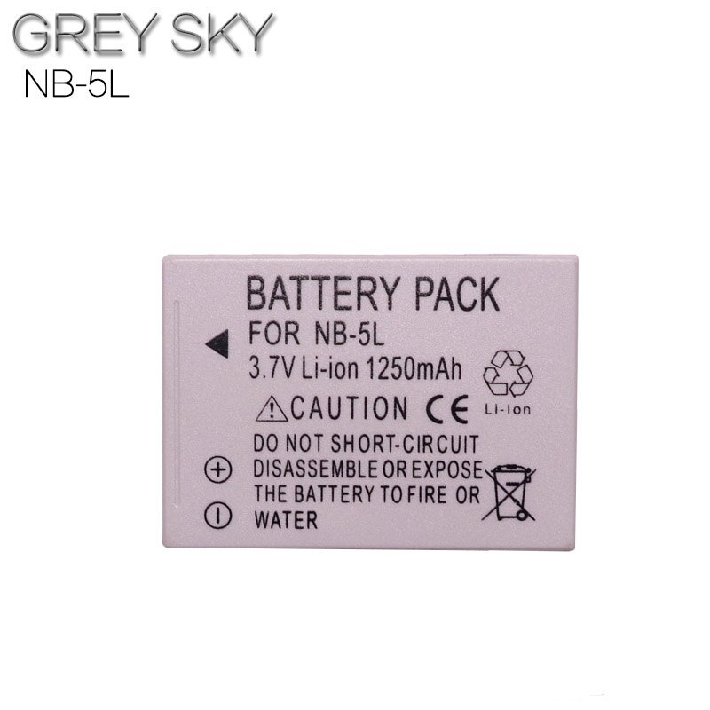 2 pièces NB-5L NB 5L NB5L Batterie + LCD USB Chargeur Pour appareil photo Canon S110 SX200 SX210 SX220 SX230 EST HS IXUS 850 870 800 860 990 SD caméra: 1 battery