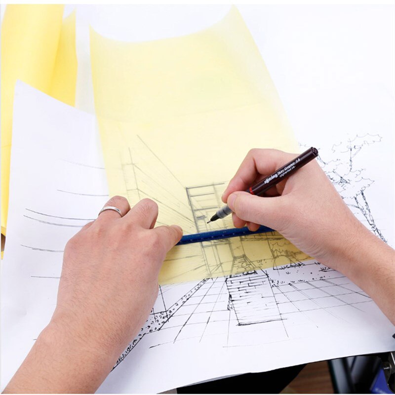 12/18 inch sketch paper tracing paper roll 46m super transparent copy painting craft paper copy transfer transparent copy paper