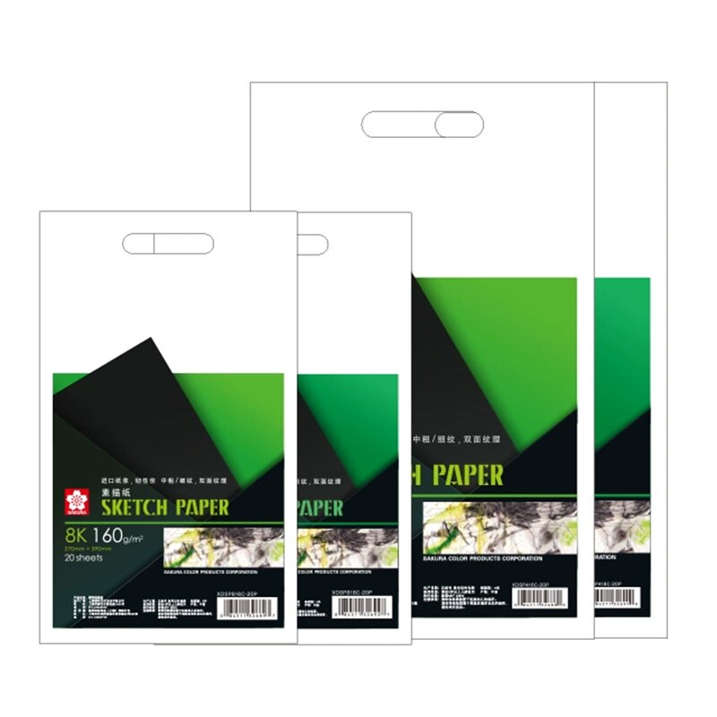 20Sheet 2K/4K/8K Thicken Sketch Paper Sketchbook Art Painting Graffiti Drawing Notebook Beginners School Student Stationery