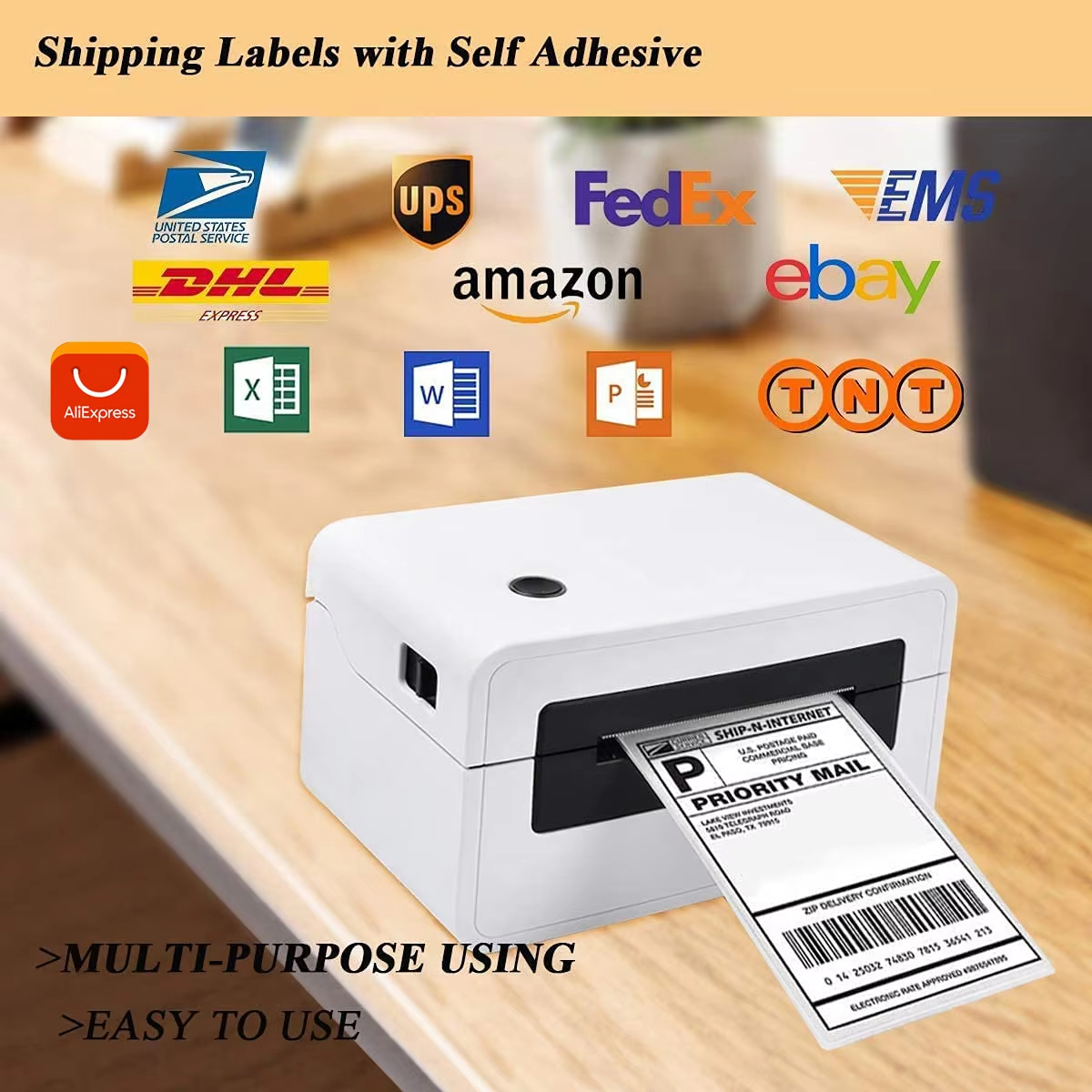 4x6 inch 500 vellen thermische zelfklevende labelprinter verzendlabels oliebestendige labels universeel stickerlabelpapier