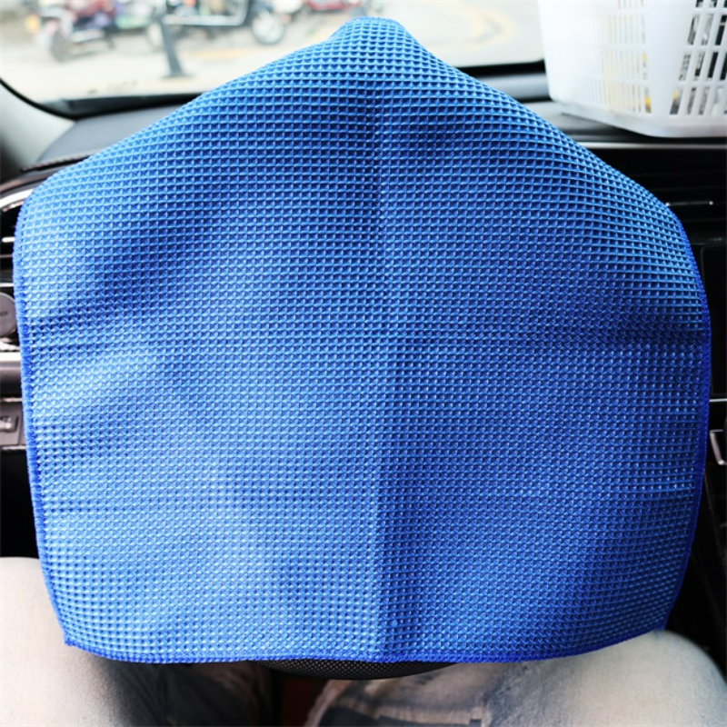 Toalla para lavado de coches, limpieza de vidrio, secado de agua, toallita de microfibra para limpieza de ventanas, tejido de gofres para cocina, baño, hogar y oficina