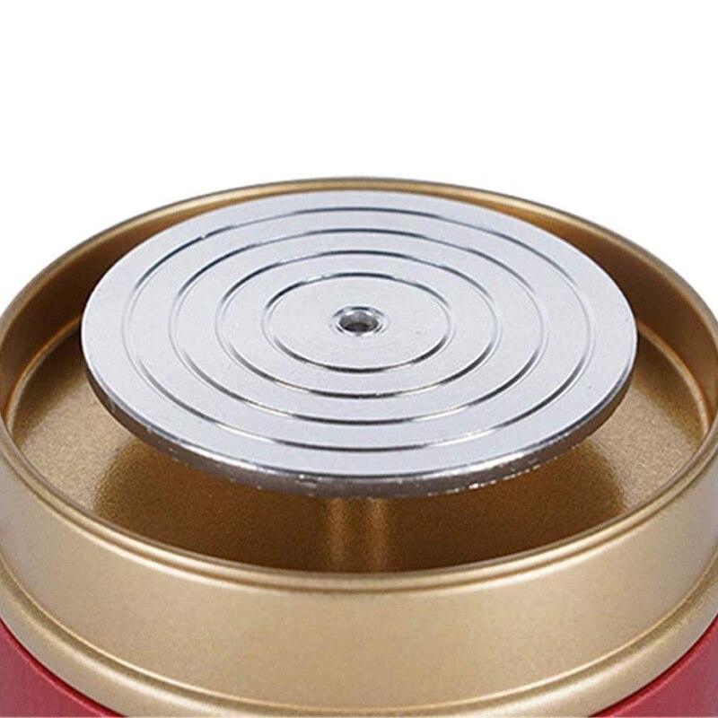 Mini rueda eléctrica de cerámica para niños y adultos, 1500Rpm, herramientas para arcilla, máquina de plástico para bandeja, arte de cerámica (rojo)